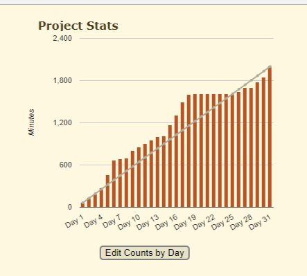 Camp NaNoWriMo Project Stats